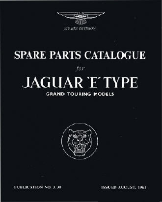 Official E-Type 3.8 Spare Parts Catalog
